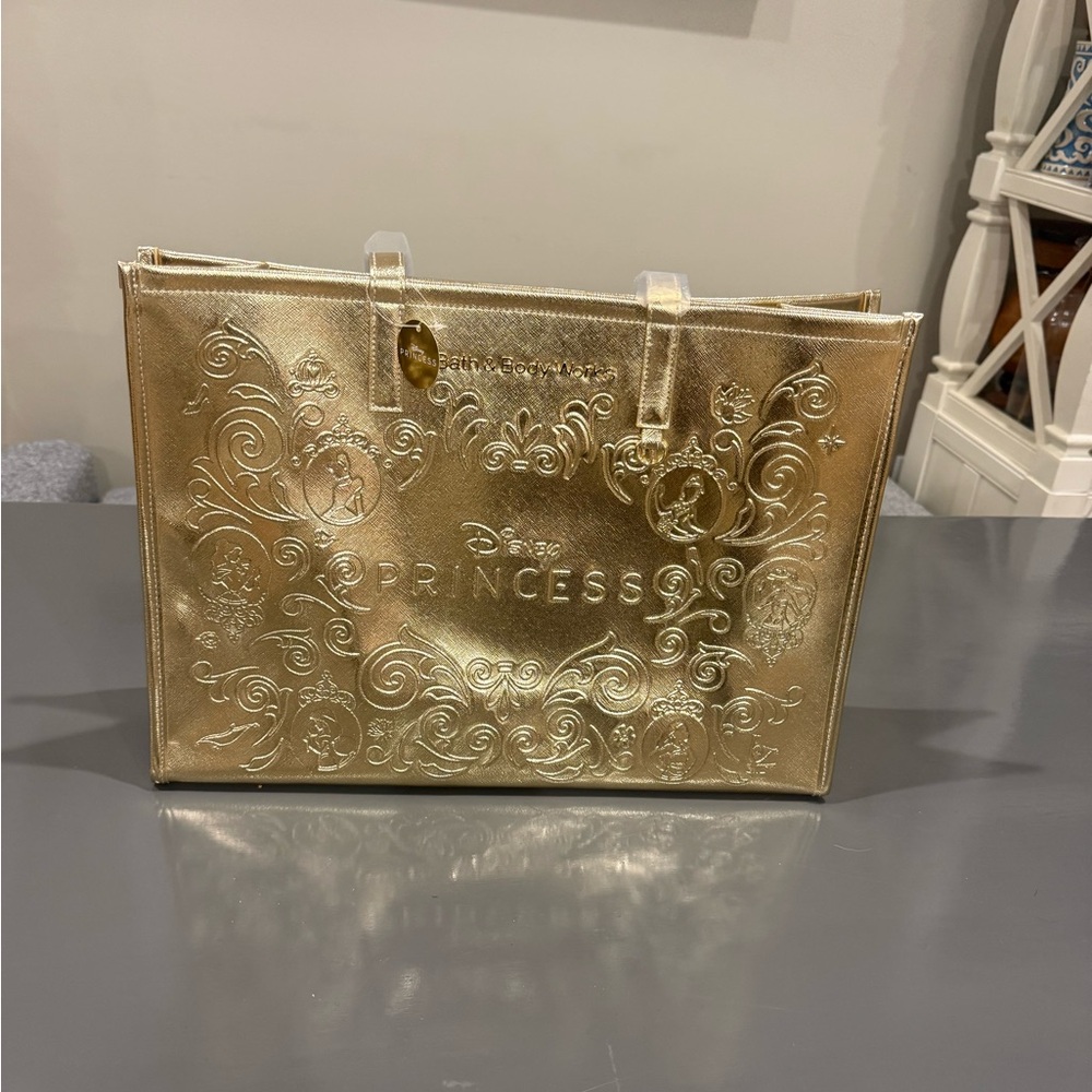 Bath & Body Works , Disney Princess Gold Tote Bag.